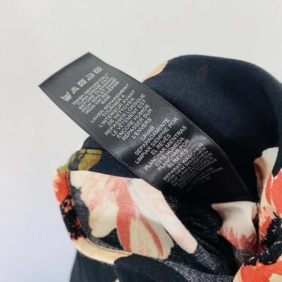 Asos Size 2 Black Floral Print Kimono Sleeve Jumpsuit - Picture 7 of 7